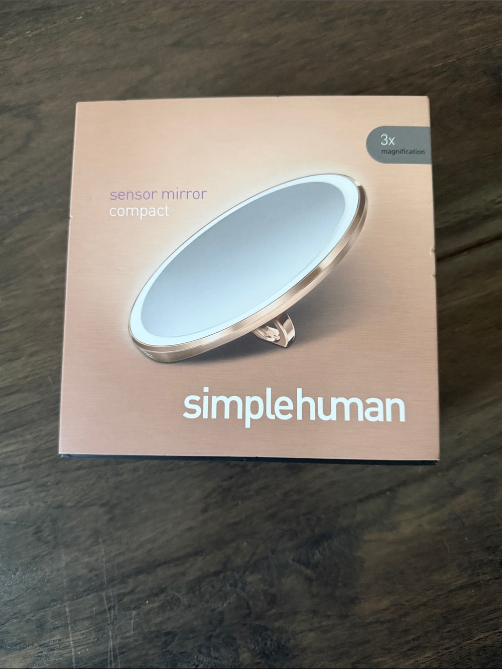 simplehuman Compact Sensor Mirror in Rose Gold Tone